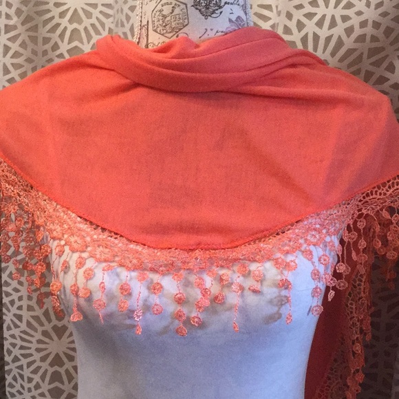 🆕Anthropologie Soft Peachy Sarong Scarf 🍑 - Picture 3 of 4